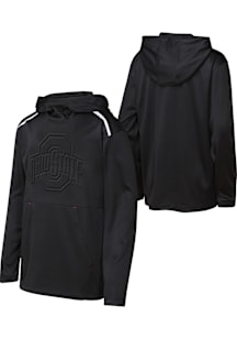 Ohio State Buckeyes Youth Black Defensive Line Long Sleeve Hoodie