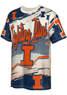 Youth Navy Blue Illinois Fighting Illini Make Noise Short Sleeve T-Shirt