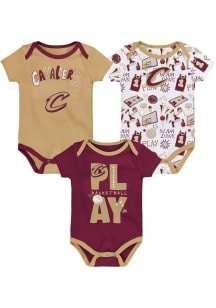Cleveland Cavaliers Baby Maroon Play Ball One Piece