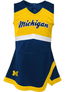 Toddler Girls Blue Michigan Wolverines Cheer Captain Cheer Sets