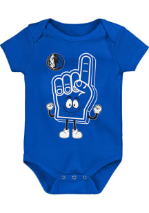 Dallas Mavericks Baby Blue Handy Man Short Sleeve One Piece