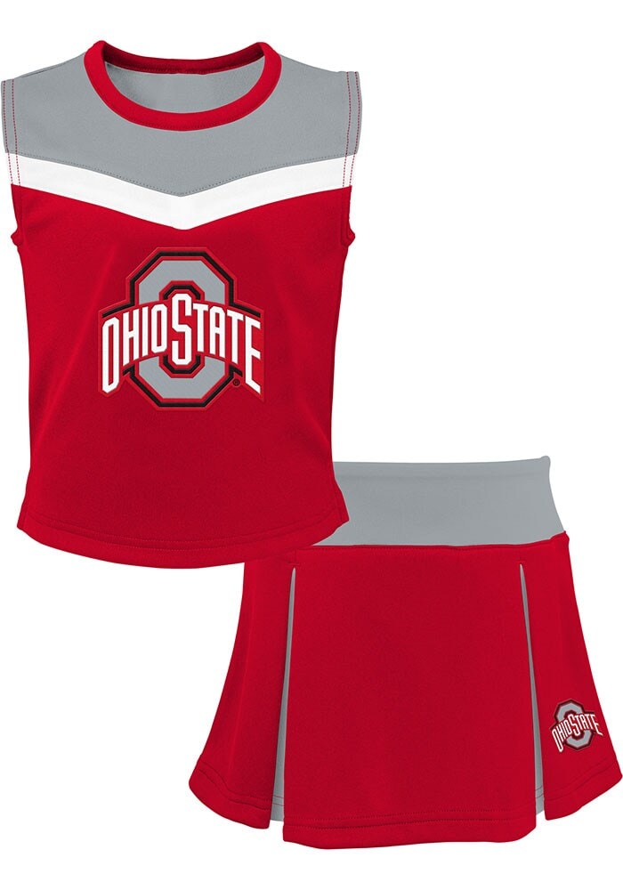 Ohio State Buckeyes Girls Red Spirit Cheer 2PC Set