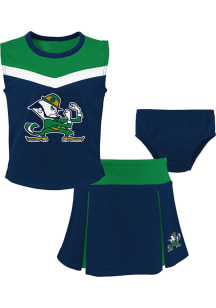 Notre Dame Fighting Irish Girls Navy Blue Spirit 2PC Cheer Set