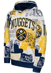 Denver Nuggets Youth Navy Blue Wild Style Long Sleeve Hoodie