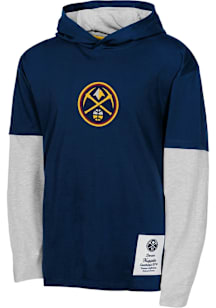 Denver Nuggets Youth Navy Blue Small Ball Long Sleeve Hoodie