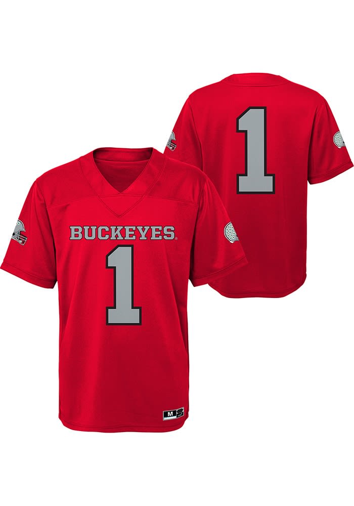 Ohio State Buckeyes Buckeyes Youth Replica Red Football Jersey