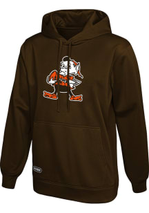Cleveland Browns Mens Brown Stadium Retro Logo Hood