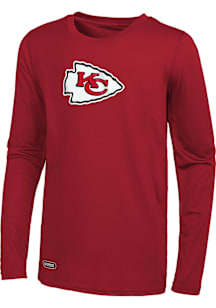Kansas City Chiefs Red Stadium Logo Long Sleeve T-Shirt