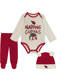 Arizona Cardinals Infant Red Little Champ Set Top and Bottom
