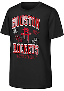 Houston Rockets Youth Black Grit and Glory Short Sleeve T-Shirt