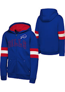 Buffalo Bills Youth Blue First 90 Minutes Long Sleeve Full Zip Jacket