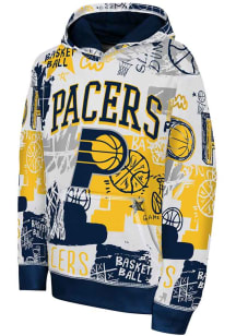 Indiana Pacers Youth Navy Blue Wild Style Long Sleeve Hoodie