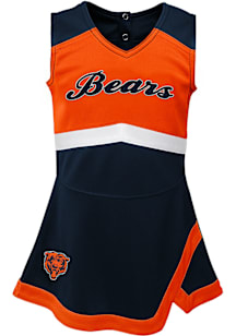 Chicago Bears Girls Navy Blue Cheer Captain Cheer Dress Set