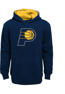 Indiana Pacers Boys Navy Blue Prime Long Sleeve Hooded Sweatshirt