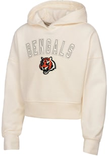 Cincinnati Bengals Girls White Blitz Long Sleeve Hooded Sweatshirt