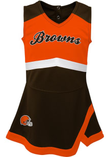 Cleveland Browns Toddler Girls Brown Cheer Captain Sets Cheer Dress