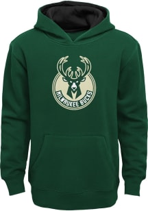 Milwaukee Bucks Boys Green Prime Long Sleeve Hooded Sweatshirt