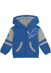 Detroit Lions Toddler Stadium Long Sleeve Full Zip Sweatshirt - Blue
