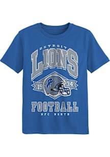 Detroit Lions Boys Blue Kick Off Short Sleeve T-Shirt