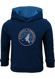 Minnesota Timberwolves Toddler Navy Blue Prime Long Sleeve Hooded Sweatshirt