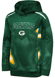 Green Bay Packers Youth Green Offensive Line Long Sleeve Hoodie