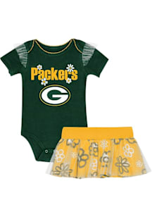Green Bay Packers Infant Girls Green My Team Rocks Set Top and Bottom