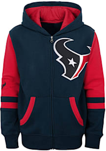 Houston Texans Youth Navy Blue Stadium Long Sleeve Full Zip Jacket