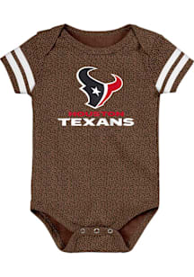 Houston Texans Baby Brown Play Maker Short Sleeve One Piece
