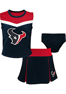Houston Texans Girls Navy Blue Spirt Cheer Cheer Set
