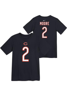 DJ Moore  Chicago Bears Boys Navy Blue Nike Fuse NN Short Sleeve T-Shirt