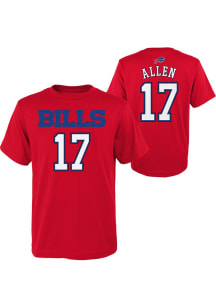 Josh Allen Buffalo Bills Youth Red Mainliner NN Player Tee