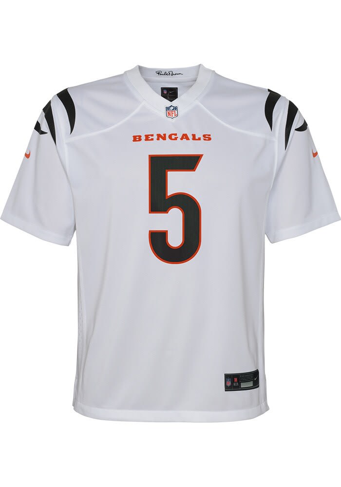 Tee Higgins Cincinnati Bengals Youth White Nike Away Replica Football Jersey