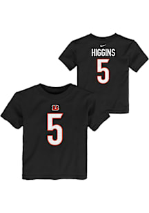 Tee Higgins Cincinnati Bengals Toddler Black Nike NN Short Sleeve Player T Shirt