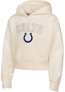 Indianapolis Colts Girls White Blitz Long Sleeve Hooded Sweatshirt