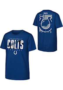 Indianapolis Colts Youth Blue Posterize Short Sleeve T-Shirt