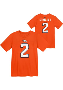 Patrick Surtain  Denver Broncos Boys Orange Nike Fuse NN Short Sleeve T-Shirt