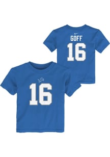 Jared Goff Detroit Lions Toddler Blue Nike Fuse NN Short Sleeve Player T Shirt