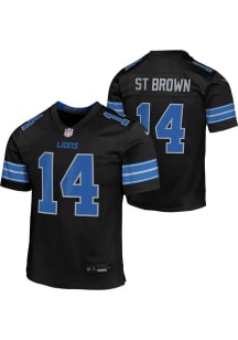 Amon-Ra St. Brown Detroit Lions Youth Black Nike Alt 2 Replica Football Jersey