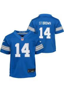 Amon-Ra St. Brown Detroit Lions Toddler Blue Nike Home Replica Football Jersey