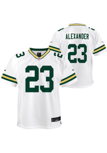 Jaire Alexander Green Bay Packers Youth White Nike Away Replica Football Jersey