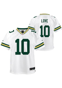 Jordan Love Green Bay Packers Youth White Nike Away Replica Football Jersey