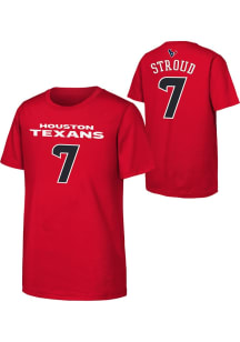 CJ Stroud Houston Texans Youth Red Mainliner NN Player Tee