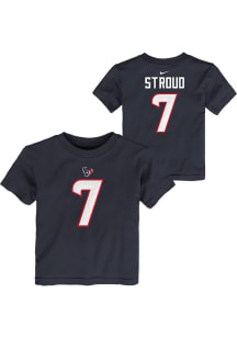 CJ Stroud Houston Texans Toddler Navy Blue Nike Fuse NN Short Sleeve Player T Shirt