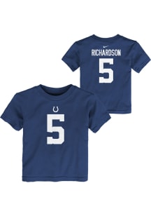 Anthony Richardson Indianapolis Colts Toddler Blue Nike Fuse NN Short Sleeve Player T Shirt