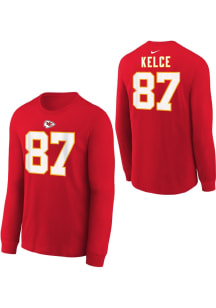 Travis Kelce Kansas City Chiefs Youth Red Nike Fuse NN Player Tee