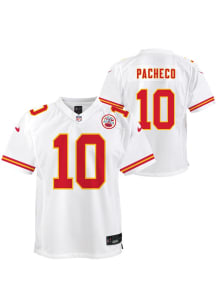 Isiah Pacheco Kansas City Chiefs Youth White Nike Away Replica Football Jersey