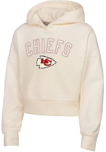 Kansas City Chiefs Girls White Blitz Long Sleeve Hooded Sweatshirt