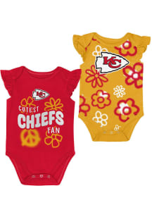 Kansas City Chiefs Baby Red The Sunshine Set One Piece