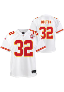 Nick Bolton Kansas City Chiefs Youth White Nike Away Replica Football Jersey