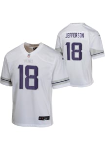 Justin Jefferson Minnesota Vikings Youth White Nike Alt 2 Replica Football Jersey